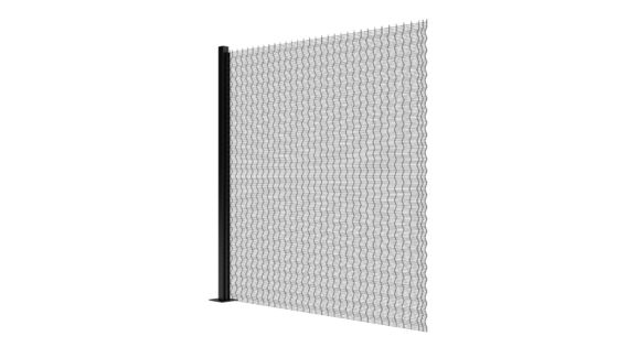 Anti escalada cortada do fio da porta 358 de Mesh Fence Clear View Sliding da alta segurança anti